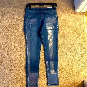 Justice Girls Foil Holographic Jeggings